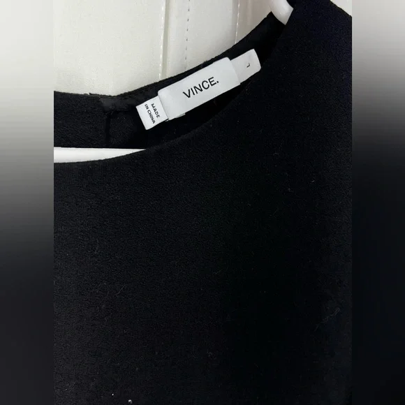VINCE. Black Sheath Dress L - Picture 6 of 12